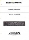 Jensen EQA-100 Graphic Equalizer, Service Manual Guide - JENSEN