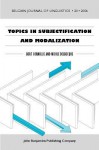 Topics in Subjectification and Modalization - Bert Cornillie, Nicole Delbecque