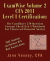 Examwise Volume 2 for 2011 Cfa Level I Certification the Candidates Question and Answer Workbook for Chartered Financial Analyst (with Download Testing Software) - Jane Vessey