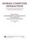 Experimental Comparisons of Usability Evaluation Methods: A Special Issue of Human-Computer Interaction - Olson