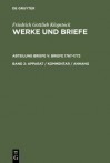 Werke und Briefe: Werke und Briefe. Apparat /Kommentar /Anhang: Historisch-Kritische Ausgabe : Briefe 1767-1772, Band 2 : Apparat/Kommentar Anhang: 005 - Friedrich Gottlieb Klopstock