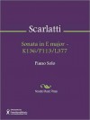 Sonata in E major - K136/P113/L377 - Domenico Scarlatti