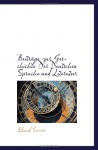 Beiträge zur Geschichte Der Deutschen Sprache und Literatur (German Edition) - Eduard Sievers