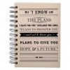 Journal Wirebound Small I Know the Plans - Christian Art Gifts