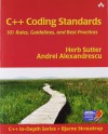 C++ Coding Standards: 101 Rules, Guidelines, and Best Practices - Herb Sutter, Andrei Alexandrescu