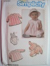 Simplicity Pattern 6715 Babies' Layette Sizes NB & 6-12-18 Months - Simplicity Pattern