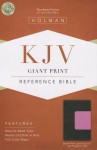 KJV Giant Print Reference Bible, Brown/Pink LeatherTouch with Magnetic Flap - Holman Bible Publisher