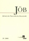 Jahrbuch Der Oesterreichischen Byzantinistik 58 - Martin Hinterberger, Wolfram Horandner
