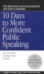 10 Days to More Confident Public Speaking - Princeton Language Institute