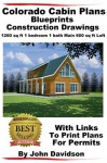 Colorado Cabin Plans Blueprints Construction Drawings 1260 sq ft 1 bedroom 1 bath main 600 sq ft loft - John Davidson