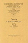 Hebrew Job and Proverbs (Bible) - Anonymous, G. Gerleman