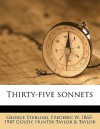 Thirty-Five Sonnets - George Sterling, printer Taylor & Taylor, Frederic W. 1865-1947 Goudy