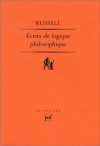 Écrits de logique philosophique - Bertrand Russell