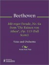 Mit reger Freude, No. 6a from "Die Ruinen von Athen", Op. 113 (Full Score) - Ludwig van Beethoven