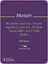 Recitative and Aria: "De più superbi il core", No. 20 from "Lucio Silla", Act 3 (Full Score) - Wolfgang Amadeus Mozart