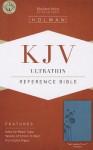 KJV Ultrathin Reference Bible, Teal LeatherTouch Indexed - Holman Bible Publisher