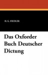 Das Oxforder Buch Deutscher Dictung - H. G. Fiedler, Gerhart Hauptmann