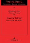 Grammar Between Norm and Variation - Alexandra N. Lenz, Albrecht Plewnia