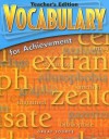 Vocabulary for Achievement: First Course - Margaret Ann Richek