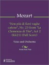 "Non piu di fiori vaghe catene", No. 23 from "La Clemenza di Tito", Act 2 (K621) (Full Score) - Wolfgang Amadeus Mozart