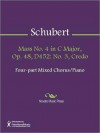 Mass No. 4 in C Major, Op. 48, D452: No. 3, Credo - Franz Schubert