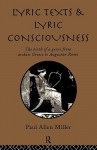 Lyric Texts & Consciousness - Paul Allen Miller