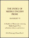 A Handlist Of Manuscripts Containing Middle English Prose In Yorkshire Libraries And Archives - O.S. Pickering, Susan Powell