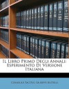 Il Libro Primo Degli Annali: Esperimento Di Versione Italiana - Tacitus, Giuseppe Bustelli