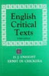 English Critical Texts - Dennis Joseph Enright, Chickera Ernst De