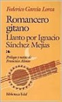 Romancero gitano y Llanto por Ignacio Sánchez Mejías - Anonymous, Federico García Lorca, Francisco Alonso