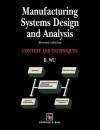 Manufacturing Systems Design and Analysis - Bin Wu