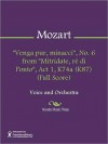 "Venga pur, minacci", No. 6 from "Mitridate, re di Ponto", Act 1, K74a (K87) (Full Score) - Wolfgang Amadeus Mozart