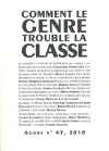 Agone N° 43 - Comment le genre trouble la classe - Thierry Discepolo, Gilles Le Beuze