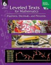 Leveled Texts for Mathematics: Fractions, Decimals, and Percents [With CDROM] - Lori Barker