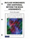 Analytical Chemistry and Quantitative Analysis: In-Class Worksheets and Additional Beyone the Book Assignments - David S. Hage, James D. Carr, Charles McLaughlin