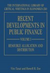 Recent Developments in Public Finance - Vito Tanzi