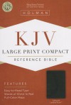 KJV Large Print Compact Reference Bible, Charcoal LeatherTouch - Holman Bible Publisher