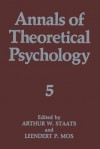 Annals of Theoretical Psychology - Arthur W. Staats, Leendert P. Mos