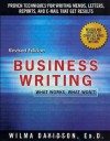 Business Writing: What Works, What Won't - Wilma Davidson, Janet Emig