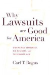 Why Lawsuits are Good for America: Disciplined Democracy, Big Business, and the Common Law (Critical America) - Carl T. Bogus