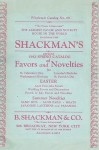 Shackman's Reprint 1932 Spring Catalog of Favors and Novelties - Ross Bolton