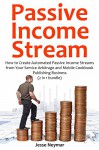 PASSIVE INCOME STREAM: How to Create Automated Passive Income Streams from Your Service Arbitrage and Mobile Cookbook Publishing Business (2 in 1 bundle) - Jesse Neymar