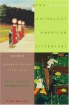 Anthology of American Literature Volumes D and E 5th Edition Plus Lauter Wharton Ethan Frome/Summer - Paul Lauter
