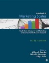 Handbook of Marketing Scales: Multi-Item Measures for Marketing and Consumer Behavior Research - William O. Bearden, Richard G Netemeyer