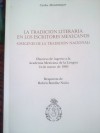 La Tradición Literaria en los Escritores Mexicanos (Orígenes de la tradición nacional) - Carlos Montemayor