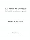 A Season in Dornoch: Golf and Life in the Scottish Highlands - Lorne Rubenstein, Sean Connery