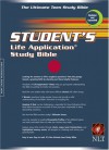 Student's Life Application Bible: New Living Translation, burgundy bonded leather - Tyndale