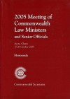 Meeting of Commonwealth Law Ministers and Senior Officials: Accra, Ghana, 17-20 October 2005 - Commonwealth Secretariat