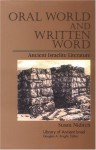 Oral World and Written Word: Ancient Israelite Literature - Susan Niditch, Douglas A. Knight