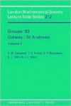 Groups '93 Galway/St Andrews: Volume 2 - J.J. Ward, C.M. Campbell, E.F. Robertson, T.C. Hurley, S.J. Tobin